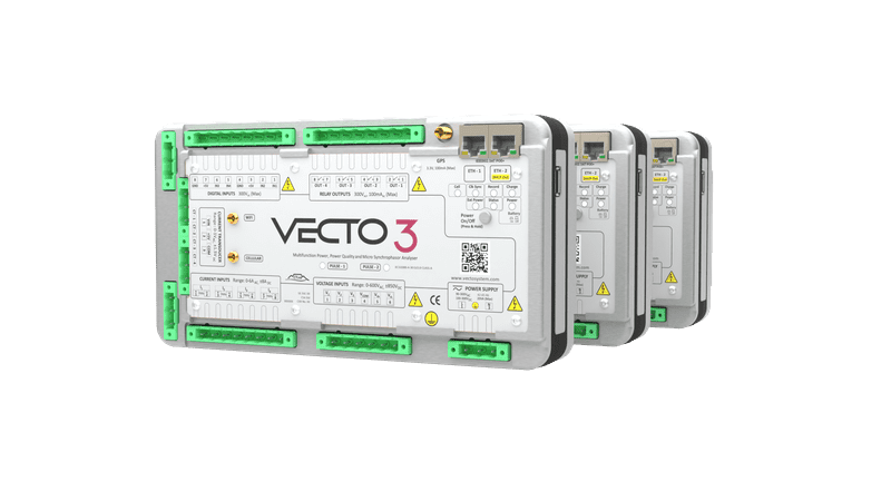 CT LAB - Grid Monitoring Power Quality based Edge Computer. The VECTO 3 Waveform Synchronised Power Quality Measurement Unit. Monitor time synchromised power quality and Phasor Measurement Units data streams.